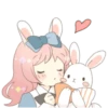 Rabbit ear girl Rosy Double Pack 5