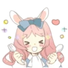 Rabbit ear girl Rosy Double Pack 8