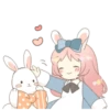 Rabbit ear girl Rosy Double Pack 24