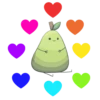 Colored hearts 20
