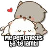 Me perteneces ya te lambi