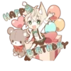 YURUNEKO sticker for celebrations 5