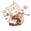 YURUNEKO sticker for celebrations 21