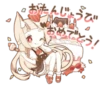 YURUNEKO sticker for celebrations 25