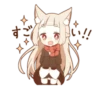 YURUNEKO sticker for celebrations 26