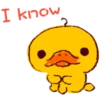 I know