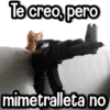 Te creo, pero mimetralleta no