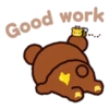 Good work-