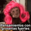 Pensamientos con groserías fuertes