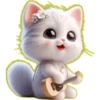 Gatito Blanco🎀💞1🇵🇪Clásica 14