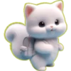 Gatito Blanco🎀💞1🇵🇪Clásica 25