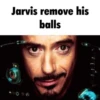 Jarvis remove his balls