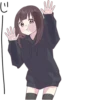Kurumi-chan. BIG Sticker • 26