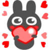 Assorted Black Bunnies 16