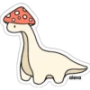 Dino cogumelo