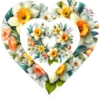 Heart Shape Flowers Love Bouquet 5