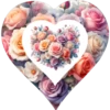 Heart Shape Flowers Love Bouquet 6