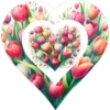 Heart Shape Flowers Love Bouquet 8