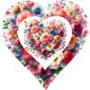 Heart Shape Flowers Love Bouquet 12