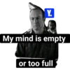 Y. My mind is empty or too full