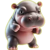 Hipopótamo Cute🦛💞1🇵🇪Clásica 10