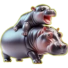 Hipopótamo Cute🦛💞1🇵🇪Clásica 26