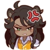 Twisted Wonderland stickers; art by 11