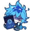 Twisted Wonderland stickers; art by 13