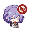 Twisted Wonderland stickers; art by 14