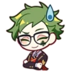 Twisted Wonderland stickers; art by 23