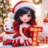 ABC CHRISTMAS GIRL LIGHTING LETTERS 13