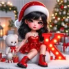 ABC CHRISTMAS GIRL LIGHTING LETTERS 20