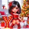 ABC CHRISTMAS GIRL LIGHTING LETTERS 21