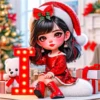 ABC CHRISTMAS GIRL LIGHTING LETTERS 26
