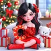 ABC CHRISTMAS GIRL LIGHTING LETTERS 27