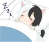Black and white cat boy • 8