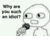 Why are you such an idiot? D