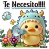 Patito Dino Azul 💙💛🦕 6