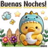Patito Dino Azul 💙💛🦕 11