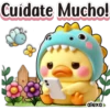 Patito Dino Azul 💙💛🦕 14