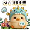 Patito Dino Azul 💙💛🦕 22