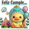 Patito Dino Azul 💙💛🦕 23