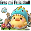 Patito Dino Azul 💙💛🦕 25