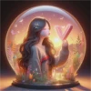 Alfabeto burbuja de fantasía 6