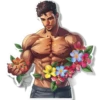 Portrait with flowers 1 8