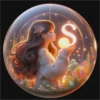 Alfabeto burbuja de fantasía 8