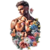 Portrait with flowers 1 14