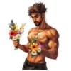 Portrait with flowers 1 18