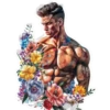 Portrait with flowers 1 21