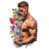 Portrait with flowers 1 24